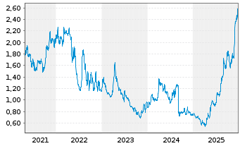 Chart Amex Exploration Inc. - 5 Jahre