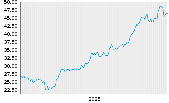 Chart Badger Infrastructure Sol.Ltd. - 5 Jahre