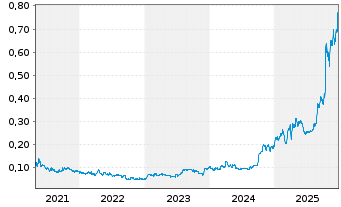 Chart Monument Mining Ltd. - 5 Jahre