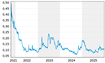 Chart Nevada Lithium Resources Inc. - 5 Jahre