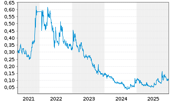 Chart Northern Graphite Corp. - 5 Jahre