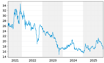Chart Blue Cap AG - 5 Jahre
