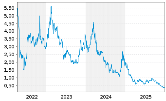 Chart VanEck ETP AG Polygon MVIS - 5 Jahre