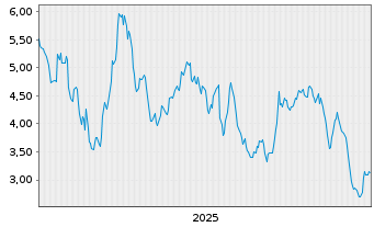 Chart Mini Future Short Volkswagen - 5 Jahre