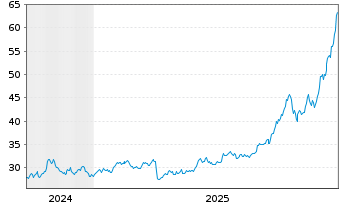 Chart WisdomTree Metal Securiti.Ltd. - 5 Years