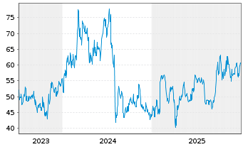 Chart Tokyo Seimitsu Co. Ltd. - 5 Jahre