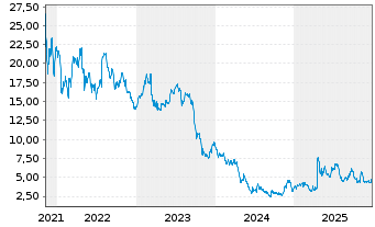 Chart Hertz Global Holdings Inc. - 5 Jahre