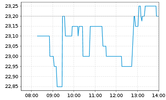Chart Lenzing AG - Intraday