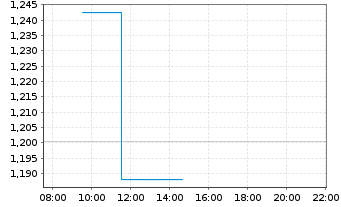 Chart Rural Funds Group - Intraday
