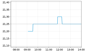 Chart Fagron N.V. - Intraday