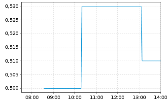 Chart Fury Gold Mines Ltd. - Intraday