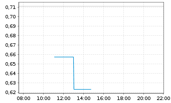 Chart Mini Future Short Palantir - Intraday
