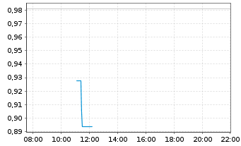 Chart Mini Future Short Palantir - Intraday