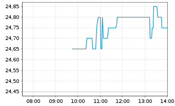 Chart Wacker Neuson SE - Intraday