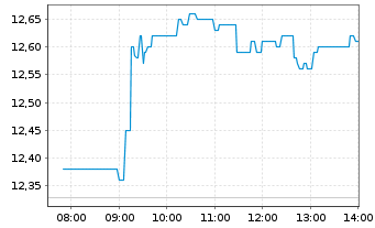 Chart Acerinox SA (CE Fab.Acero In.) - Intraday