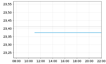 Chart Dim.ICAV-Gl.ex US Core Eq.Mkt - Intraday