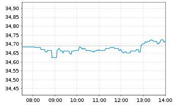 Chart Amu.ETF ICAV-PRIME Glbl ETF - Intraday