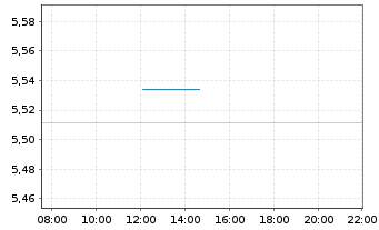 Chart Amu.ETF-Amu.CORE S&P 500 ETF Bear.Shs USD Acc. oN - Intraday