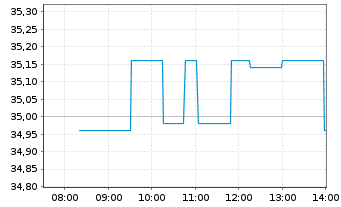 Chart Birkenstock Holding PLC - Intraday
