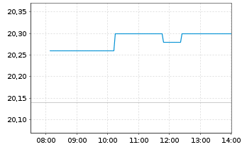 Chart Ebara Corp. - Intraday