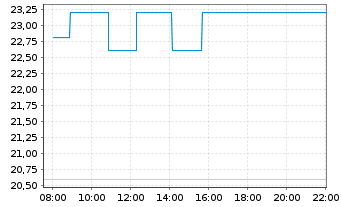Chart DIC Corp. - Intraday