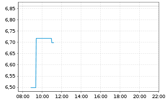 Chart Webull Corp. - Intraday