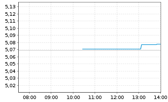 Chart Xtr.S&P 500 Inverse Daily Swap - Intraday
