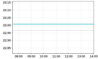 Chart Xtr.DB Bloom.Comm.Opt.Yld Swap - Intraday