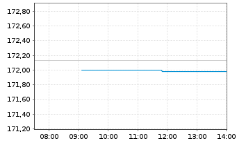 Chart Xtr.II Eurozone Gov.Bond - Intraday