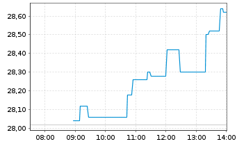 Chart AMG Advanced Metallurgic.Gr.NV - Intraday