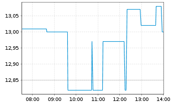 Chart TRINITY CAP INC. - Intraday
