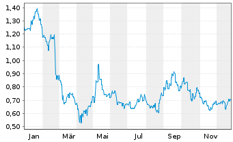 Chart Polynovo Ltd. - 1 Jahr