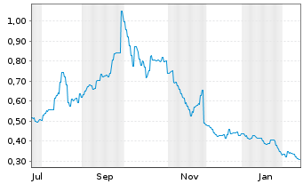 Chart Veem Ltd. - 1 Jahr
