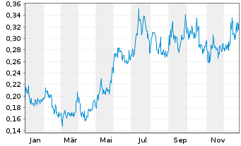 Chart Cerro De Pasco Resources Inc. - 1 Jahr