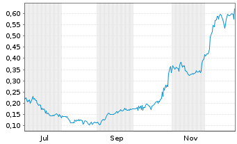 Chart Integrated Cyber Solut. Inc.  - 1 Jahr