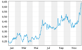 Chart Kodiak Copper Corp. - 1 Year