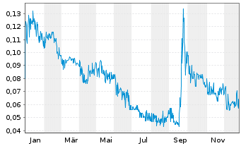 Chart Showcase Minerals Inc. - 1 Jahr