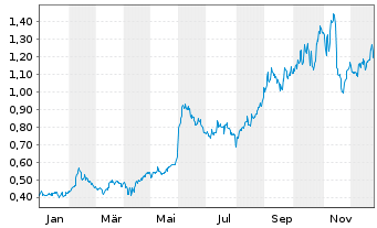 Chart Steppe Gold Ltd. - 1 Jahr