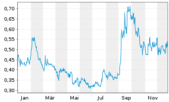 Chart Tudor Gold Corp. - 1 Jahr