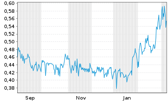 Chart Visionary Copper&Gold Min. Inc - 1 Year
