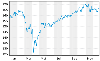 Chart Deka-MegaTrends Inhaber-Anteile CF - 1 Jahr