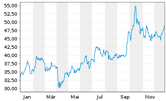 Chart Deutsche Rohstoff AG - 1 Jahr