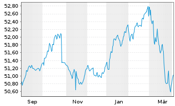 Chart SSKM Invest Inhaber-Anteile - 1 Year
