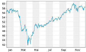 Chart Deka MSCI USA Cl.Ch.ESG UC.ETF - 1 Jahr