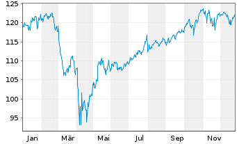 Chart Deka S&P 500 UCITS ETF - 1 Jahr