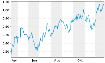 Chart Mini Future Long BHP - 1 Jahr