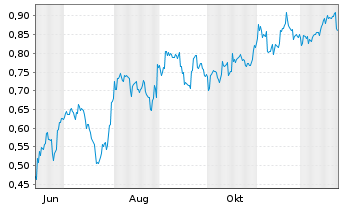 Chart Mini Future Short BYD - 1 Jahr