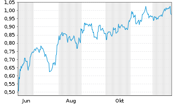 Chart Mini Future Short BYD - 1 Jahr