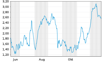 Chart Mini Future Long Volkswagen - 1 Jahr