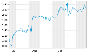 Chart Mini Future Short Northern Data - 1 Jahr